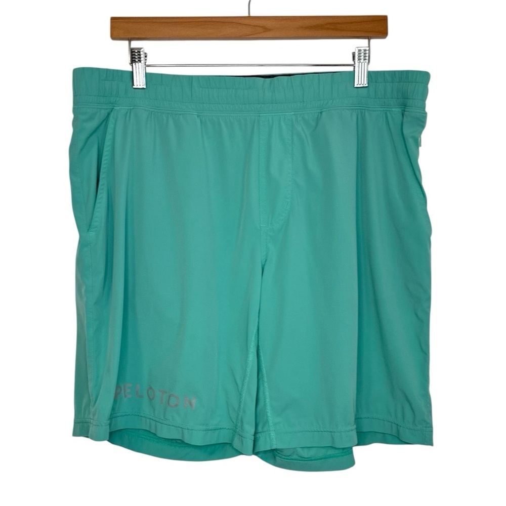 Rhone x Peloton Mens Mako 9” Unlined Shorts Sz Large Green Activewear Drawstring